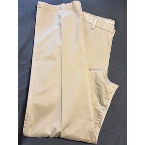 Wrangler Relaxed Fit Chino Pants Mens 35x36 Tan Khaki StraightLeg Cotton Stretch